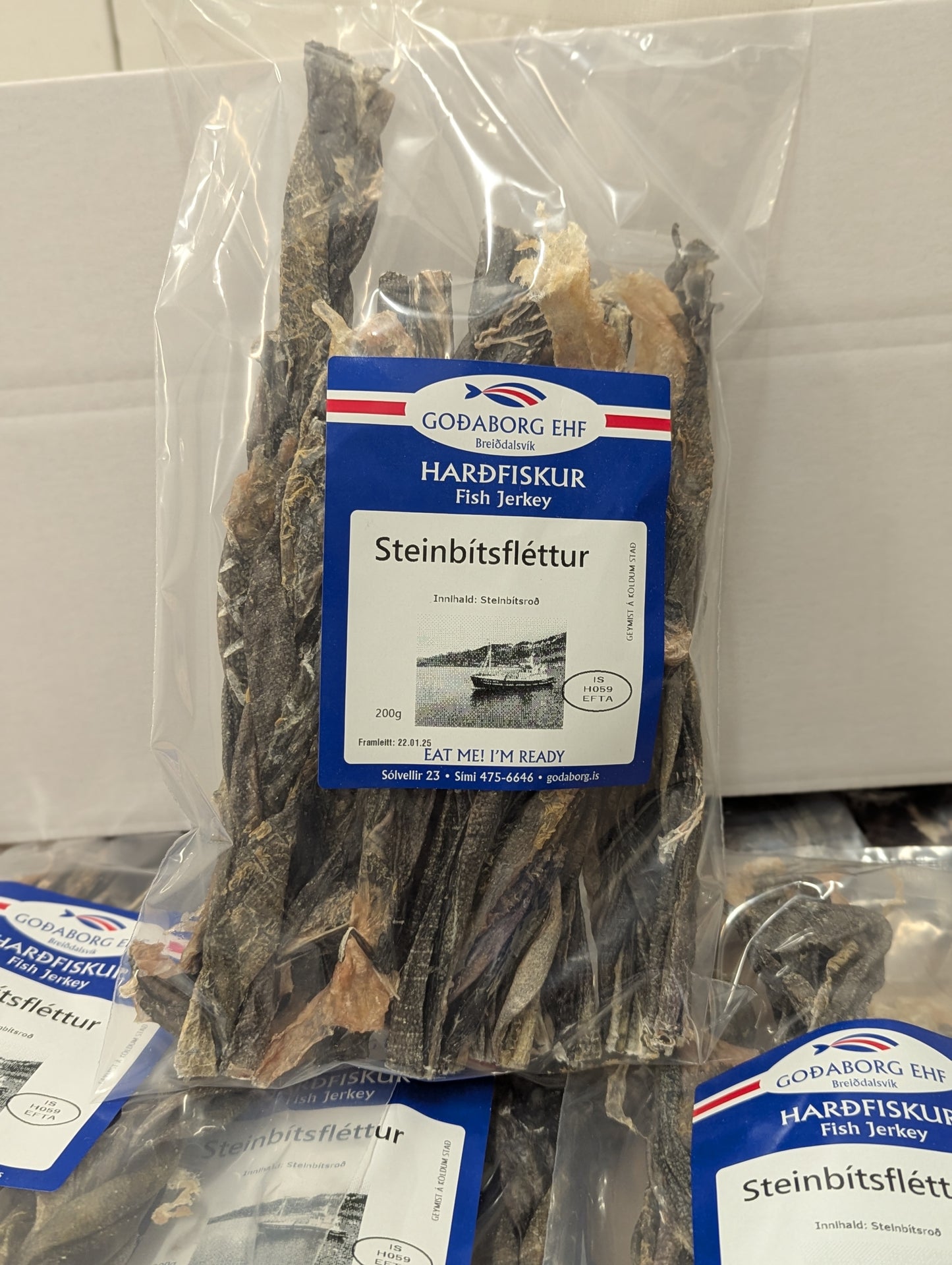 Steinbítsfléttur 200gr