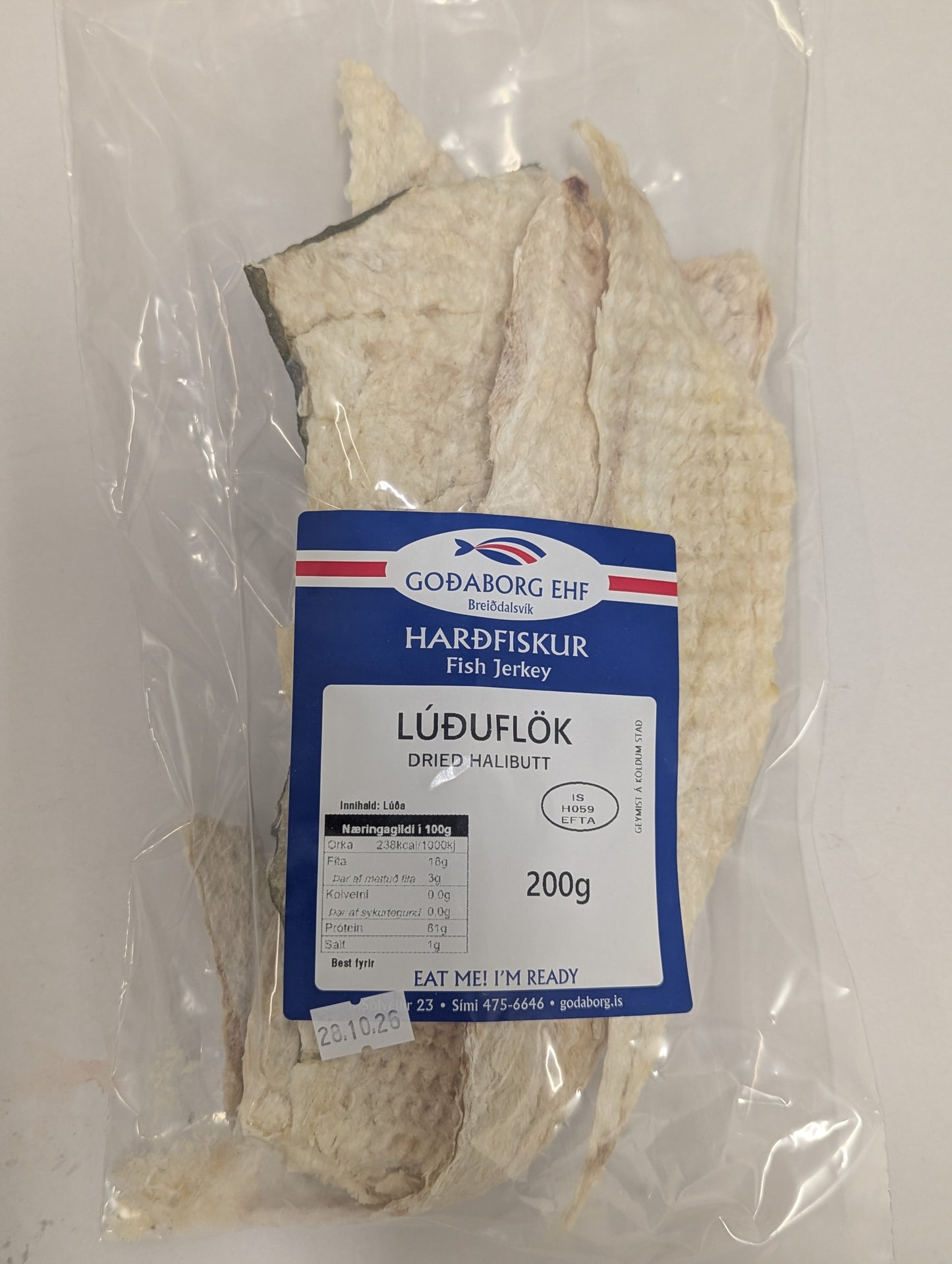 Lúðuflök 200gr